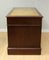 Hardwood Desk with Light Brown Leather Desk Top and Gold Leaf Tooling 13