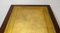 Hartholz-Schreibtisch mit hellbrauner Leder-Schreibtischplatte und Blattgold-Beschlägen 12
