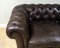 Chesterfield Two-Seater Leather Sofa, Image 9