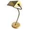 Art Deco Articulated Brass Bankers Table Lamp, Image 1