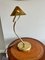 Art Deco Banker Tischlampe aus Messing mit Gelenk 10