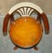 Vintage Nautical Captains Leather Desk and Swivel Chair, Set of 2 4