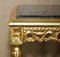 Tavolini in legno dorato e marmo, Italia, fine XIX secolo, set di 2, Immagine 5