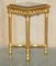 Italian Giltwood & Marble Side Tables, 1880s, Set of 2, Image 2