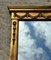 Espejo de pared vintage con marco dorado, Italia, años 50, Imagen 3