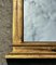 Espejo de pared vintage con marco dorado, Italia, años 50, Imagen 9