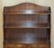 Flamed Hardwood Dwarf Waterfall Open Bookcases, 1950, Set of 2 4