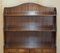 Flamed Hardwood Dwarf Waterfall Open Bookcases, 1950, Set of 2, Image 4