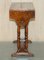 Large Extendable Side Tables in Figured Burr and Burl Walnut, Set of 2, Image 11