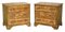 Cajoneras antiguas de madera de pino Oyster Laburnum William & Mary, 1700. Juego de 2, Imagen 1