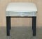 Vintage Italian Dressing Table Stool with Venetian Etched Glass Panels, Image 2
