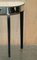 Mirrored Single Drawer Demilune Console Table with Ebonized Legs 9