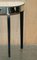 Mirrored Single Drawer Demilune Console Table with Ebonized Legs, Image 9