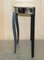 Mirrored Single Drawer Demilune Console Table with Ebonized Legs, Image 16