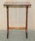 Vintage Burr Yew Wood Faux Bamboo Chippendale Nesting Tables, Set of 3 10