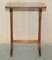 Vintage Burr Yew Wood Faux Bamboo Chippendale Nesting Tables, Set of 3, Image 10