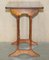 Vintage Burr Yew Wood Faux Bamboo Chippendale Nesting Tables, Set of 3, Image 7