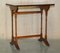 Vintage Burr Yew Wood Faux Bamboo Chippendale Nesting Tables, Set of 3 4