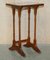 Vintage Burr Yew Wood Faux Bamboo Chippendale Nesting Tables, Set of 3 12