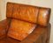 Cigar Brown Leather Armchair with Electric Raising Headrest from Natuzzi Roma 19
