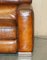 Cigar Brown Leather Armchair with Electric Raising Headrest from Natuzzi Roma 7