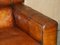 Cigar Brown Leather Armchair with Electric Raising Headrest from Natuzzi Roma, Image 13