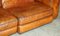 Cigar Brown Leather Sofa with Electric Raising Headrest from Natuzzi Roma, Image 20