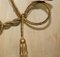 Vintage Gold Gilt Rope Twist & Tassel Three Branch Wall Light with Candle Mounts, 1960s 17