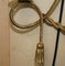 Vintage Gold Gilt Rope Twist & Tassel Three Branch Wall Light with Candle Mounts, 1960s 13