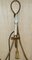 Lámpara de pared vintage dorada de cuerda con tres brazos y borlas con soportes para velas, años 60, Imagen 6