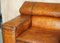 Hand Dyed Cigar Brown Leather Sofa with Raising Headrest from Natuzzi Roma, Image 6
