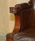 Antique William IV Brown Leather Wingback Armchair, 1830 6