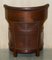 Antique William IV Brown Leather Wingback Armchair, 1830, Image 16