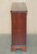 Vintage Flamed Hardwood Twin Drawer Dwarf Open Library Bookcase 16
