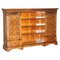 Flamed Hardwood Wellington Chest of Drawers Bookcase, 1830 1