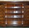 Flamed Hardwood Wellington Chest of Drawers Bookcase, 1830, Image 7