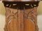 Mesa plegable octogonal birmana antigua de palisandro tallado, Imagen 7