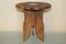 Antique Burmese Carved Rosewood Octagonal Folding Table, Image 2