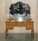 Hand Carved Burr Walnut Dressing Table from Alfred Cox, 1960s, Image 3
