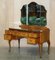 Hand Carved Burr Walnut Dressing Table from Alfred Cox, 1960s 17