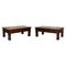 Vintage Oak Coffee Tables with Chunky Legs and Three-Plank Tops, Set of 2 1