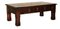 Vintage Oak Coffee Table with Chunky Legs and Three Plank Wood Top, Image 1