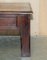 Vintage Oak Coffee Table with Chunky Legs and Three Plank Wood Top, Image 10
