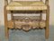 Niederländische Esszimmerstühle aus geschnitztem Nussholz & Rush Sitz, Early 1900er, 8 . Set 7