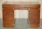 Vintage Brown Leather Military Campaign Pedestal Desk from Harrods Kennedy, Image 16