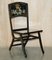 Antique Indian Chinoiserie Campaign Folding Chairs, Set of 2 2