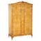 Large Vintage Burr Walnut Wardrobe from Alfred Cox, 1940s 1