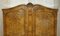 Large Vintage Burr Walnut Wardrobe from Alfred Cox, 1940s, Image 3