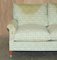 Ticking Fabric Sofa with Feather Fill Cushions from Howard & Sons Ltd 3