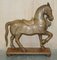 Decorative Hand Carved Wooden Statues of Horses, 1880, Set of 2 3